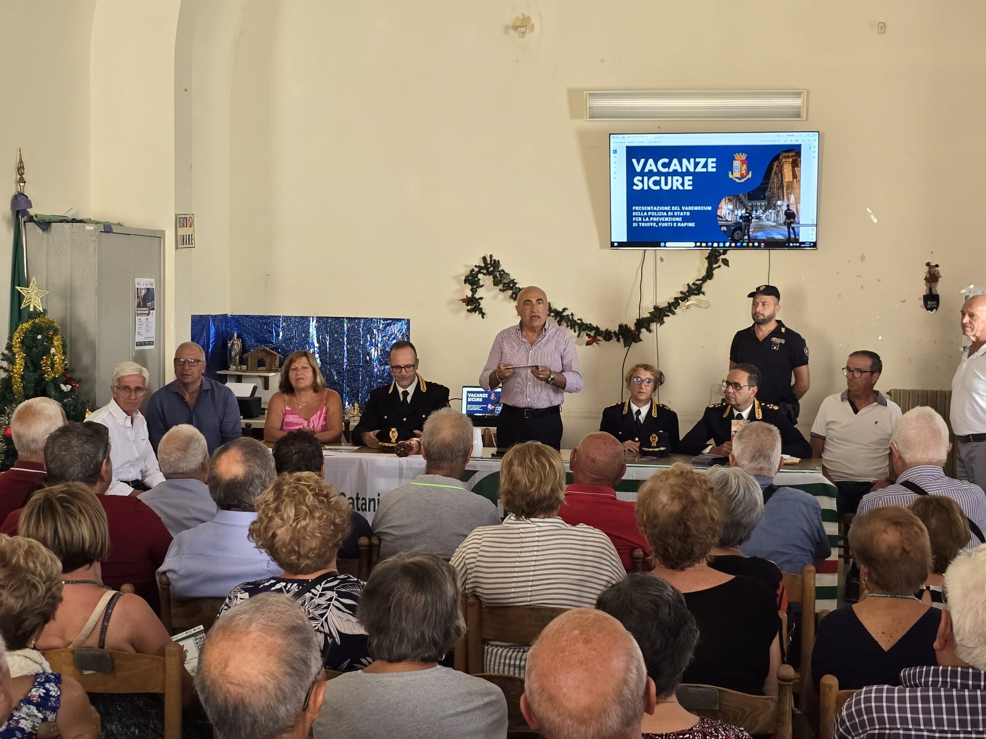 Conferenza a Bronte assieme alla Polizia di Stato